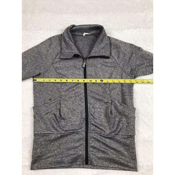Lucy Womens Athletic Jacket Size XS Gray Full Zip Pockets Sweatshirt - Picture 6 of 7